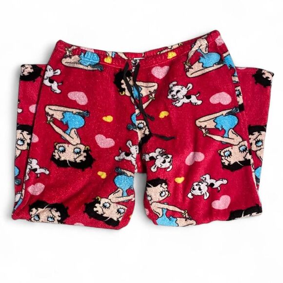 Y2K womens Betty boop & pudgy pajama pants - Picture 1 of 4